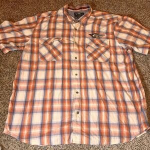Harley-Davidson‎ Plaid Shirt Performance Power Short Sleeve Button Up 3XL